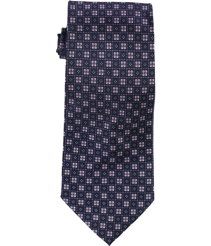 The Men's Store Mens Florette Neat Self-tied Necktie navypurple One Size