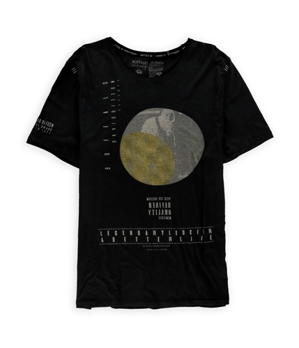 Buffalo David Bitton Mens Rock For Freedom Graphic T-Shirt black 2XL