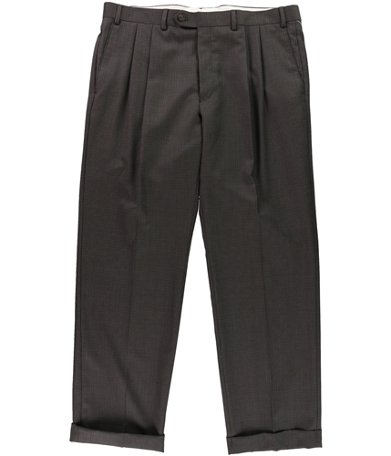 Ralph Lauren Mens Houndsooth Dress Pants Slacks taupe 36x30