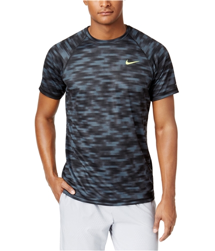 Nike Mens Hydro Dri-FIT Rash Guard Basic T-Shirt black S