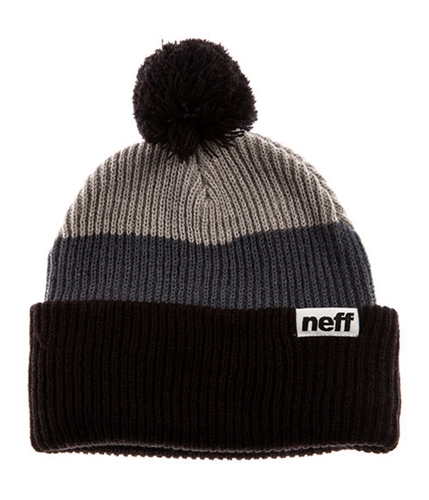 Neff Mens The Snappy Beanie Hat blackgrey One Size