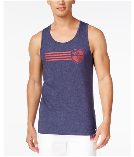 The North Face Mens Classic Fit Logo Tank Top cosmicblheather XL