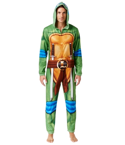 Briefly Stated Mens Leonardo Bodysuit Jumpsuit Pajama green S