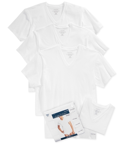 Calvin Klein Mens 4-Pack SS Basic T-Shirt 100 S