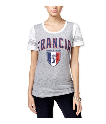 Freeze CMI Inc. Womens France Track & Field Graphic T-Shirt greyhthrwht XS