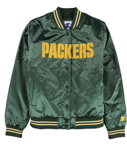 Packers Starter Home Game Varsity Jacket Large Green