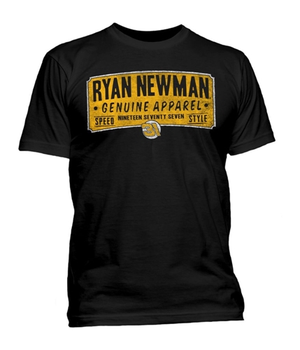 Nascar Mens Ryan Newman Graphic T-Shirt black S
