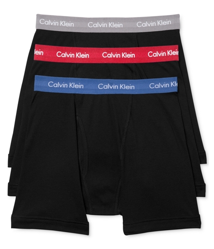 Calvin Klein Mens 3 Pack Cotton Underwear Boxers 914 S