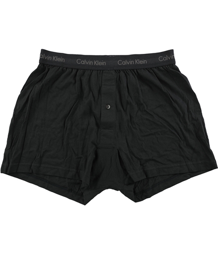 Calvin Klein Mens Solid Logo Underwear Boxers black S