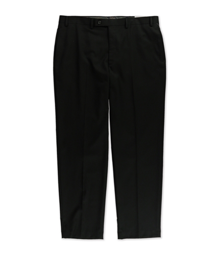 Ralph Lauren Mens Flat Front Dress Pants Slacks black 38x30