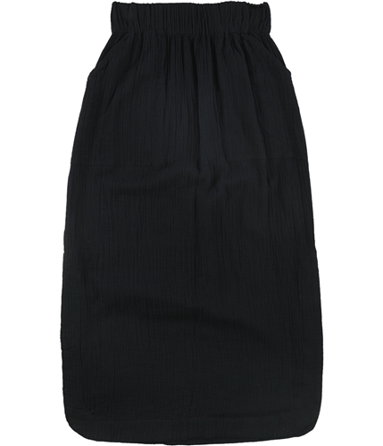 Free People Womens High-Rise Flared Skirt black XS