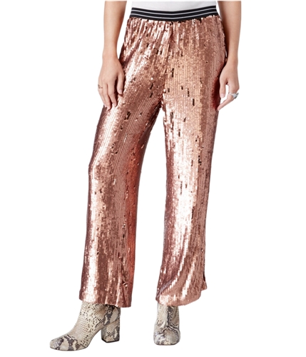 Free People Womens Just A Dream Sequin Casual Trouser Pants rose S/27