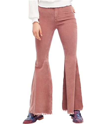 Free People Womens Just Float On Flare Casual Corduroy Pants rose 27x34
