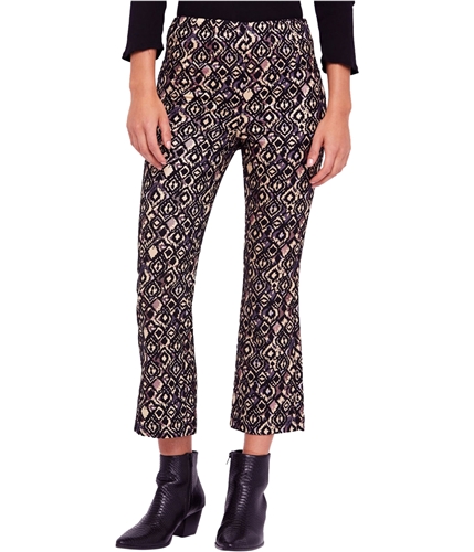 Free People Womens Kick-Flare Casual Cropped Pants multi 0x26