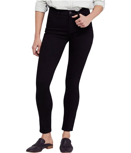 Free People Womens Long and Lean Jeggings black 26x27