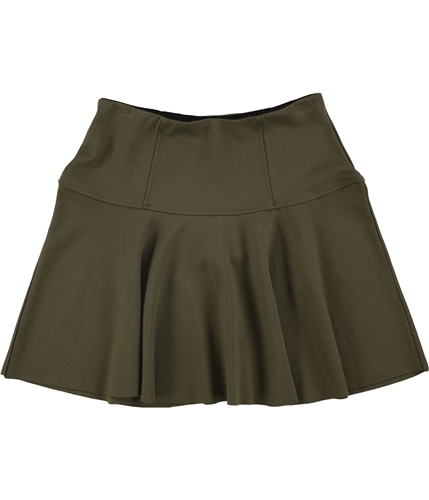 Free People Womens Ruffle A Line Mini Skirt green XS