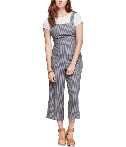 Free People Womens Off The Shore Jumpsuit gray 10