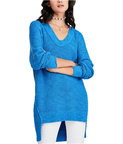 Free People Womens Scoop Pullover Sweater medblue S