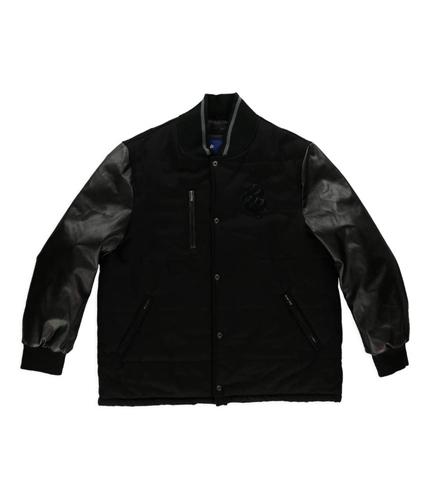 Rocawear Mens Logo Varsity Jacket blkblk 3XL