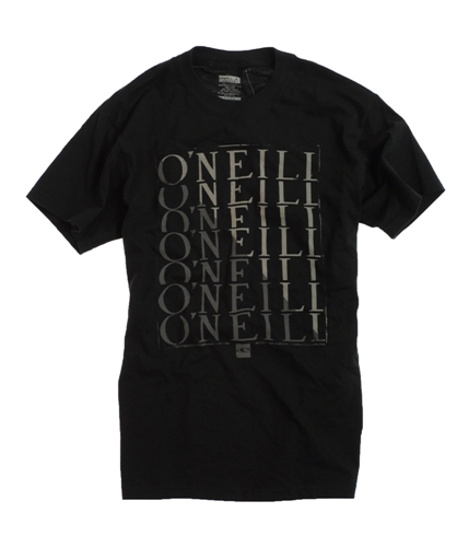 O'Neill Mens Fading Stacked Graphic T-Shirt black M