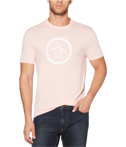 Original Penguin Mens Circle Logo Graphic T-Shirt pink XL