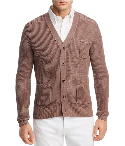 Oobe Brand Mens Hayward Cardigan Sweater medbrown S