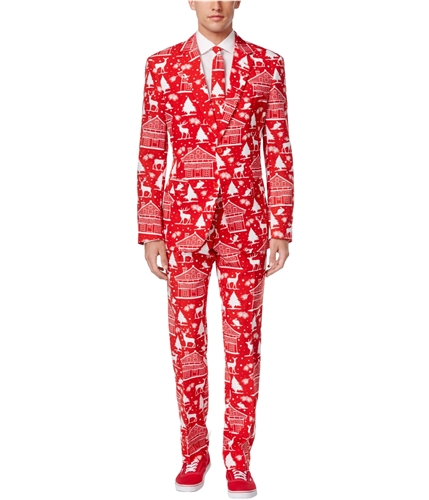 OppoSuits Mens Printed Formal Tuxedo cozycabin 44x34