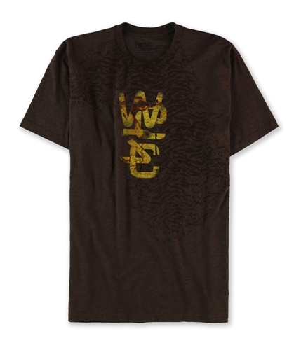 WeSC Mens Rusted Animal Overlay Graphic T-Shirt espressoheather M