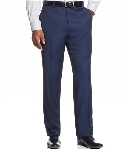 Shaquille O'neal Mens Wool Dress Pants Slacks blue 54x38