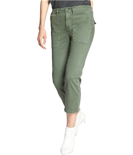 Sanctuary Clothing Womens Patch Pocket Casual Cropped Pants medgreen 27x25