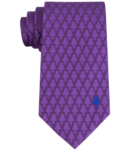 Dreamworks Mens Branch Silhouette Self-tied Necktie purple Classic