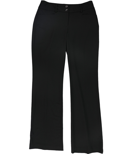 Alfani Womens Curvy-Fit Casual Trouser Pants black 6x34