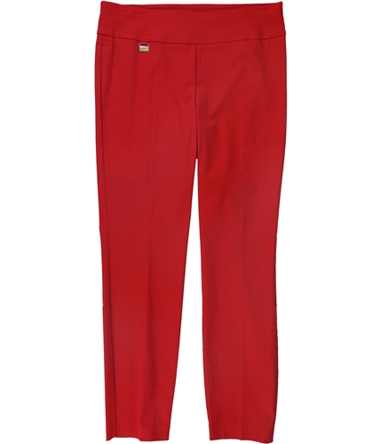 Alfani Womens Solid Casual Trouser Pants realred 10P/27
