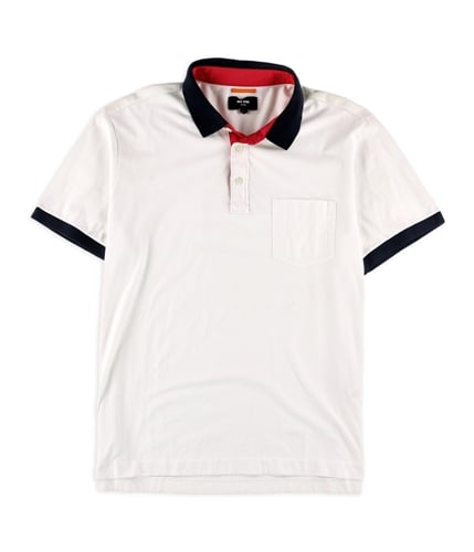 Jack Spade Mens Warren Colorblocked Rugby Polo Shirt white XL