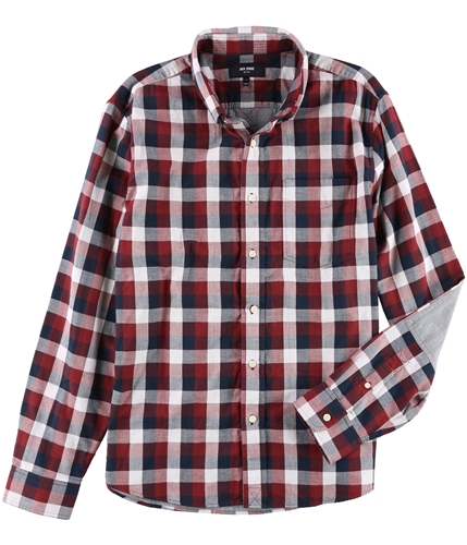 Jack Spade Mens Multi Gingham Button Up Shirt red XL