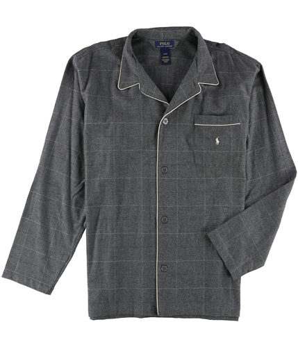 Ralph Lauren Mens Plaid Button Down Pajama Shirt 26d M