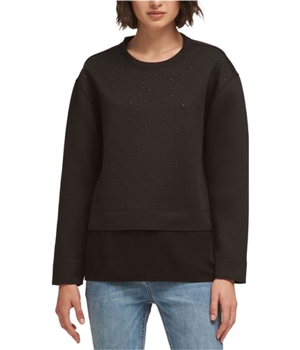 DKNY Womens The Everywhere Sweatshirt black XS