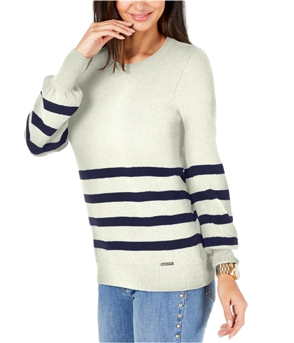 Michael Kors Womens Wool Long Sleeve Pullover Sweater bone PS