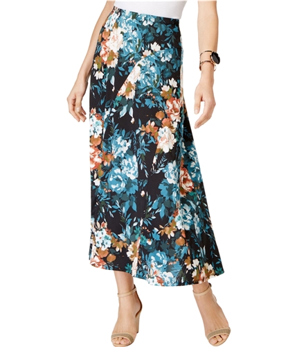 NY Collection Womens Printed A-line Skirt trstr PM