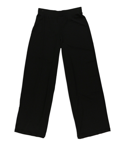 Elementz Womens Stretch Wide Leg Casual Lounge Pants black PM/30