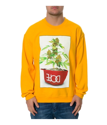 DOPE Mens The Potted Sweatshirt yellow S