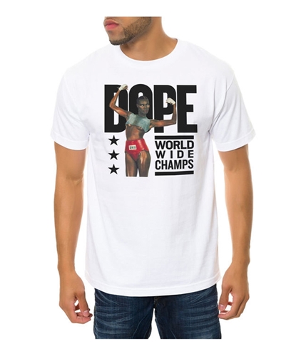 DOPE Mens The Worldwide Champs Graphic T-Shirt white L