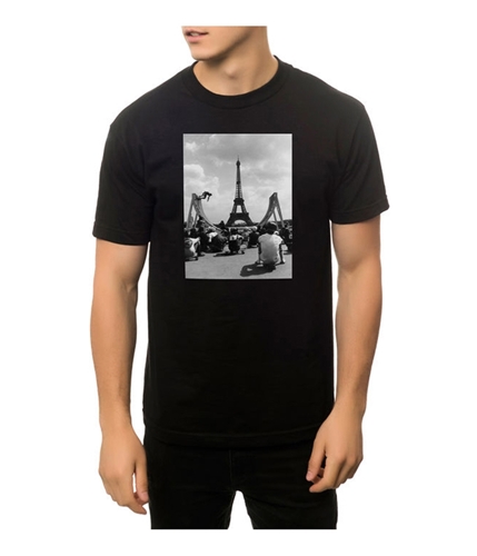 DOPE Mens The Skating In Paris Graphic T-Shirt black XL