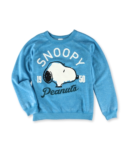 Peanuts Womens Snoopy 1950 Sweatshirt teal M