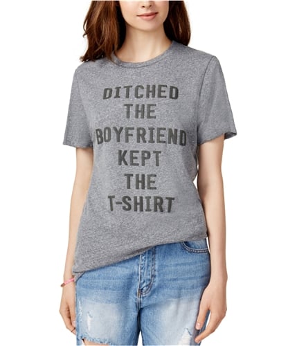 Prince Peter Womens Ditched The Boyfriend Graphic T-Shirt heathergry XS