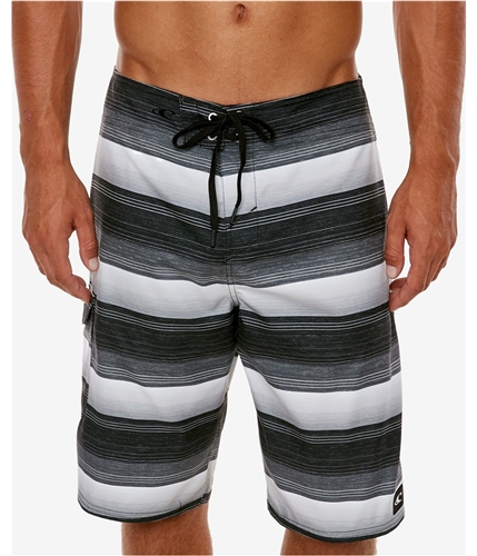 ONeill Mens Striped Swim Bottom Board Shorts black 42