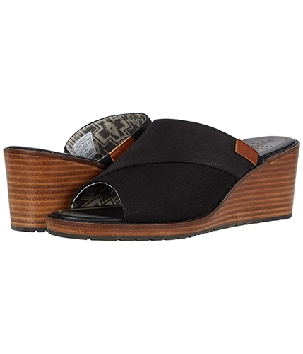 Pendleton Womens Arcata Wedge Sandals Black-001 6.5