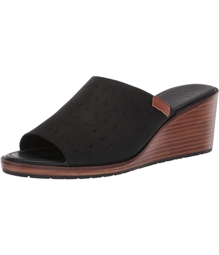Pendleton Womens Peconic Wedge Sandals Black-001 6.5