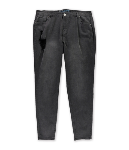 mblm Womens Vintage Distressed Slim Fit Jeans black 16x30