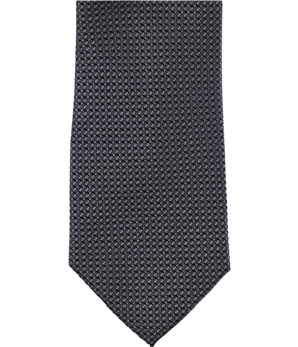Sean John Mens Chain Link Texture Self-tied Necktie charcoal One Size